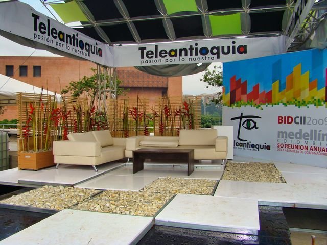 Montaje para Teleantioquia en evento