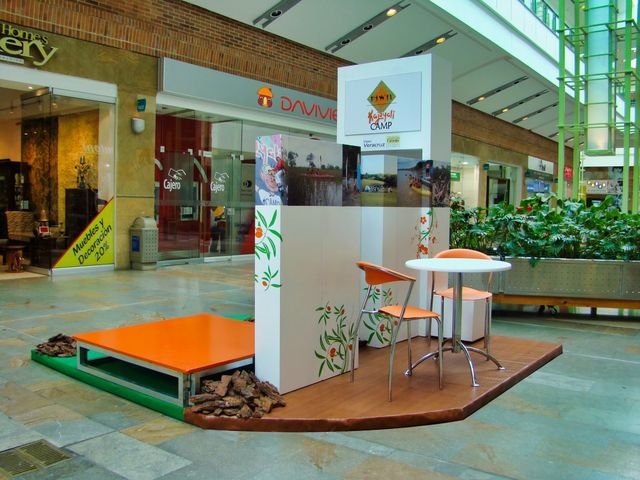 Stand en centro comercial